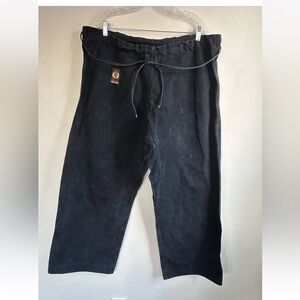 Century Ironman Gi Pants Men’s XL Black Jiu Jitsu Drawstring 6 Martial Arts BJJ